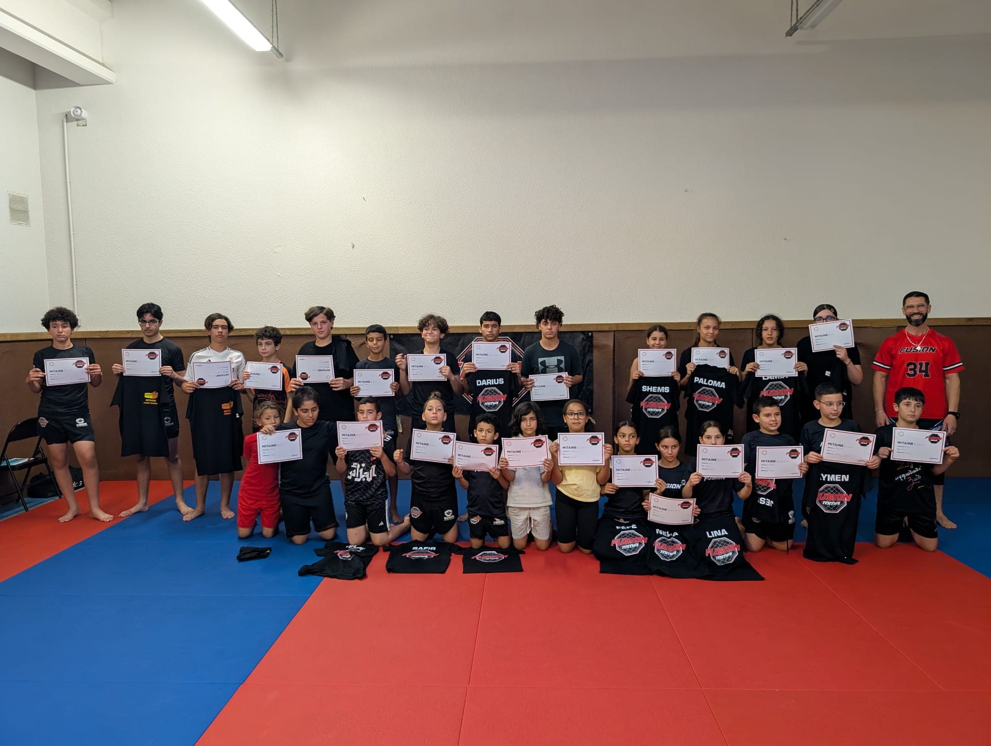 Remise des diplômes des sections enfants et ados